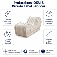 Fournitures de jardin : Chaise longue gonflable en forme de S, fauteuil pliable à coussin d'air, mobilier pour jeux de bondage et d'amour
