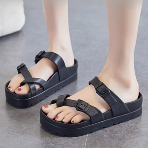 Sandales compensées avec soutien de la voûte plantaire pour l'intérieur, l'extérieur et les voyages, produit tendance 2026, pantoufles pour femmes, lavables, réglables, légères - Product Image 3