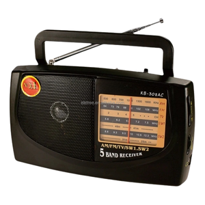 <span class=keywords><strong>Radio</strong></span> Portátil Clásica KB-308AC KB-408AC KB-409AC con Carga DC/AC, <span class=keywords><strong>5</strong></span> Bandas AM/FM/SW y Conector para Auriculares - Product Image 1