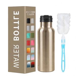 Promotional <b>Drinkware</b> 2024 High Quality Customizable Double Layer Wide Mouth Water Bottlewith Cover 20Oz 30Oz Tumblerwith Straw - Product Image 1