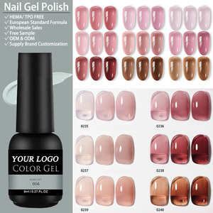 Gel UV pour ongles sans HEMA ni TPO, élastique à 150 degrés, avec pinceau à pointe fine pour une application <span class=keywords><strong>facile</strong></span> des bords, pour <span class=keywords><strong>manucure</strong></span> en salon, vente en gros - Product Image 1