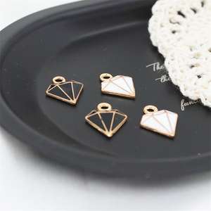 DIY ювелирные аксессуары сплав капает масло черно-белый бриллиант кулон браслет корейский поп - Product Image 4