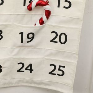 Calendrier de l'Avent en tissu suspendu avec logo imprimé, vide, pour Noël – Offre Spéciale - Product Image 4