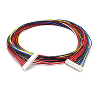 Konektor Adaptor JST PH 2.0mm 20-Pin Kustom Pabrik, Kabel Ekstensi Pria Wanita Multiwarna CE ROHS untuk Lampu LED Motor