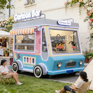 <b>Multifunctional</b> <b>Electric</b> Food Truck Street Vending Cart With <b>Grill</b> - Product Image 1