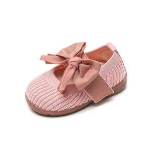 Sapatos de Festa para Bebês ODM OEM, 0-3 Anos, Sola de Borracha Antiderrapante, Sapatos de Caminhada para Bebês, Sapatos de Princesa com Laço para Meninas - Product Image 6