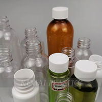 Conception légère sans BPA 30ml 40ml Bouteilles d'eau en PET Easy Uncap 100ml 150ml Bouteilles de boisson en plastique vides