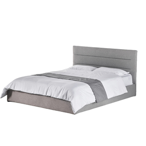 उच्च हेडबोर्ड के साथ मखमली कपड़े किंग बिस्तर फ्रेम - Product Image 5