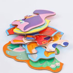 6 Theme Cute Animals Colorful Paper <b>Puzzles</b> Large Jigsaw Cartoon 6-In-1 Chunky <b>Puzzle</b> With <b>Box</b> - Product Image 5