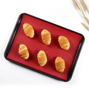 Large Perforated Silicone Baking Mat Non Stick Red Silicone Nano Macaron Mats Pads Custom Steaming Bread Mesh Liners Hot Sale