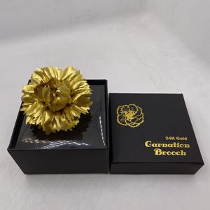 Broche Fleur <span class=keywords><strong>de</strong></span> Œillet Artificiel Préservé Coréen en Promotion, Tête <span class=keywords><strong>de</strong></span> Fleur d'Œillet en Feuille d'Or - Product Image 6