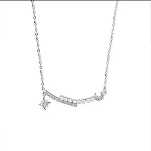Colliers pendentifs MUXCOR, bijoux de luxe, étoile et lune, zircon, collier de perles, bijoux fantaisie pour femmes - Product Image 5