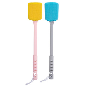 Bath Scrub <b>Brush</b> Long Handle Square Head 10x7.5cm PP Material For Back Cleaning - Product Image 1