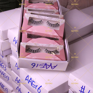 Tự Nhiên Tàn Ác Miễn Phí Nhà Máy Sợi Lông Mi 3D Tùy Chỉnh Bao Bì Wispy Đầy Đủ Dải Handmade Faux Cils Lông Mi Giả Kết Hợp Bán Buôn - Product Image 6