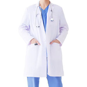 Bata de Laboratorio Blanca de Poliéster y Algodón para Hombre, Uniforme de Farmacéutico Bordado con Bata de Consulta para Uso Hospitalario - Product Image 3