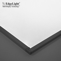 Plaque de guidage lumineux en acrylique PMMA, pointillée au laser, à source latérale, ultra-mince, pour panneau publicitaire lumineux à LED