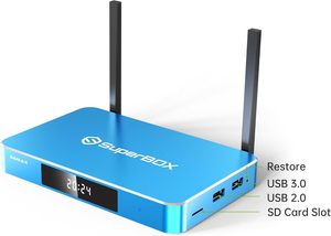 2025 Version Streaming <b>Media</b> Player Remote Control Built-in Voice Control 6K HDR Android 12.0 4GB/64GB <b>Storage</b> Set-Top Box - Product Image 3