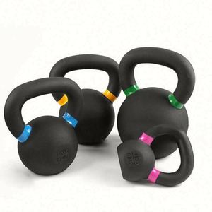 Kettlebell en fonte Iron Bull de MAIRUN SPORTS, noir, imperméable, écologique, 14 poids différents, entraînement des bras, vente en gros, fitness - Product Image 1