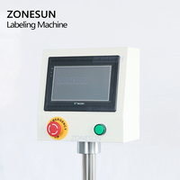 ZONESUN ZS-TB125 Automatique Boîte de Récipient de Pot Cosmétique Bouteilles Surface Inférieure Étiqueteuse Pour Plat