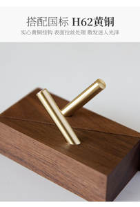 ตะขอแขวนไม้โอ๊คสีดำวอลนัทแบบแข็งแรง สำหรับแขวนหมวกในตู้เสื้อผ้า ตกแต่งผนังห้องนอน ห้องเปลี่ยนเสื้อผ้า ไม่ต้องเจาะ - Product Image 4