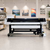 Mesin Printer UV Roll to Roll Format Besar 2.1m Industri, Dua Kepala, Kecepatan Tinggi, untuk Pencetakan Papan Nama