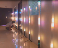 Barre de lumière LED à pixels RGB 3-en-1 360° sans fil DMX à batterie, étanche IP65, pour discothèque et soirées DJ