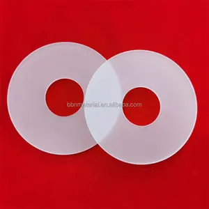 High precision Opaque Quartz Flange Frosty Ring Quartz Glass Ring plate Heat resistance translucent quartz flange