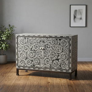 Armoire de salon pliable en bois avec incrustations osseuses, 2 tiroirs, design moderne, pour hôpitaux, appartements et hôtels (vente en gros) - Product Image 1