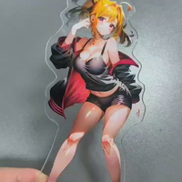 Support de figurine d'anime personnalisé en acrylique sérigraphié durable, panneau d'affichage en acrylique avec lentille miroir pour équipement industriel