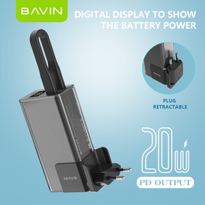 Commercio all'ingrosso BAVIN di alta qualità PC1100S 10000mah 20w <span class=keywords><strong>us</strong></span> eu veloce ricarica viaggio power bank per il telefono - Product Image 2