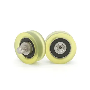 Wear resistant roller anti-static transparent 626RS TPU pulley wheel with deep groove bearing for Industrial equipment
