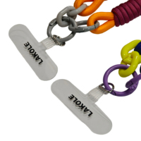 Cordon de téléphone en nylon durable de bonne qualité, à double brin torsadé, avec sangle de poignet pour une commodité mains libres