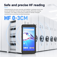 PDA Industrial Resistente BX6200, Pantalla HD IPS de 5.5 Pulgadas, Lector UHF RFID, Escáner de Código de Barras 2D, Terminal de Datos con Huella Dactilar