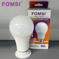Bombillas LED FOMSI de Alta Calidad A60 7W 9W 12W 15W 18W 20W, Bombilla Globo AC 165-265V, Espectro Completo, Venta al por Mayor de Fábrica