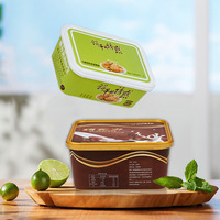 Personnalisable IML Plastique PP Moule Étiquette Boîte Réutilisable Chaud Jetable PP Tasse En Plastique 750/1000ml