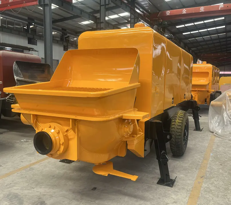 Harga pabrik kualitas tinggi alat tulis seluler pompa Kreta trailer diesel dipasang pompa beton mobil