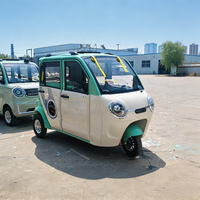 Tricycle électrique pour passagers homologué CE, cabine fermée, moteur sans balais, pour les déplacements familiaux