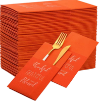 Serviettes en papier Airlaid effet lin jetables 40x40cm en gros pour mariage, restaurant, hôtel, banquet