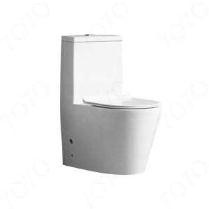 Offre Spéciale – WC monobloc moderne en céramique à double chasse, à poser au sol, avec siphon en S/P, pour intérieur - Product Image 2