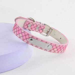 <span class=keywords><strong>Collar</strong></span> clásico para mascotas, placa de identificación personalizada, acolchado suave, ajustable, impermeable, duradero, de cuero, collares para perros con hebilla de Metal para mascotas - Product Image 3
