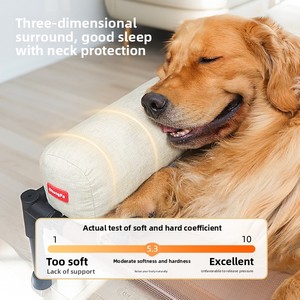 Nueva Cama para Mascotas para Todas las Estaciones, Cojín para Perros Medianos/Grandes, Desmontable, Lavable, Rectangular, Elevada, con Almohada - Product Image 2