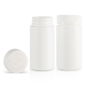 Frasco de pastillas HDPE blanco 150-200ml redondo opaco mate 47mm con tapa espiral resistente a los niños tarro de colores personalizados - Product Image 4