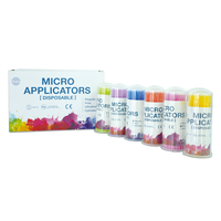 Applicateurs de micro-brosses cylindriques ultra-fins jetables pour usage dentaire