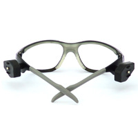 Lunettes de sécurité avec lumière LED, lunettes anti-buée transparentes, lunettes de protection anti-impact avec lumières LED