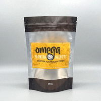 Kemasan Plastik Foil Cetak Kustom, Dapat Ditutup Kembali, Food Grade, Untuk Bubuk, Kacang, Walnut, Buah Kering, Kantong Transparan Ziplock, Standing Pouch