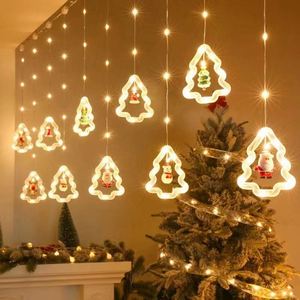 Nouvelles guirlandes lumineuses LED de Noël 2025, motif dessin animé, pour décorations de fête à la maison, ornements de sapin festifs et ambiance de vacances intérieure - Product Image 1