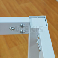 Pieds de table de bureau rectangulaires WEKIS avec cadre télescopique réglable en longueur