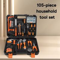 Boîte à outils pour machines domestiques, ensemble d'outils manuels en acier au carbone, tournevis multifonctionnel avec étui rigide pour réparation électrique