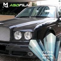 Films pour vitres de voiture Aishide Blue Chameleon changeant de couleur, 76% VLT, teinte pour phares, 2 mil, film pour vitres de voiture