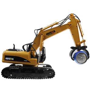 Excavatrice RC HUINA 1570 1/14 2.4G 16CH, grappin à bois en métal, camion chenille d'ingénierie, <span class=keywords><strong>jouet</strong></span> RTR, véhicule de construction - Product Image 2